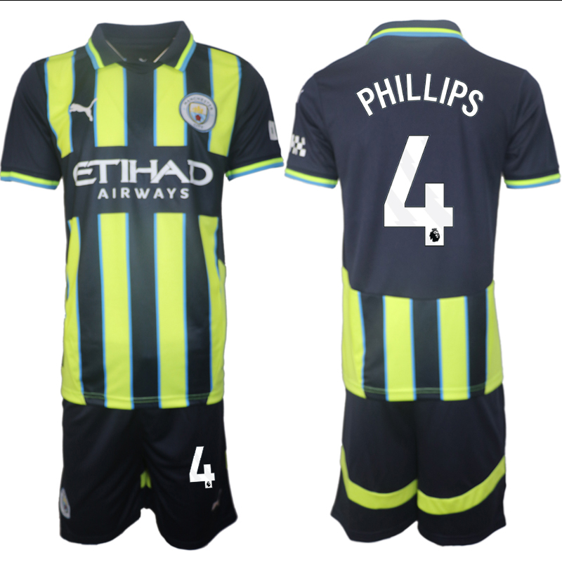 Men 2024-2025 Club Manchester City away black green #4 Soccer Jersey->indianapolis colts->NFL Jersey